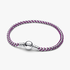 Pulseira de Corrente Caixa Cordão Lilás Pulseira de Corrente Caixa Cordão Lilás