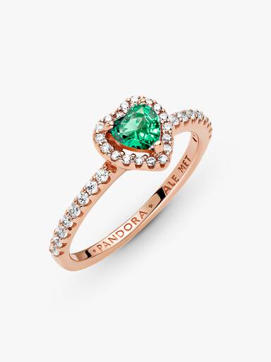 Anel Sparkling Elevated Heart