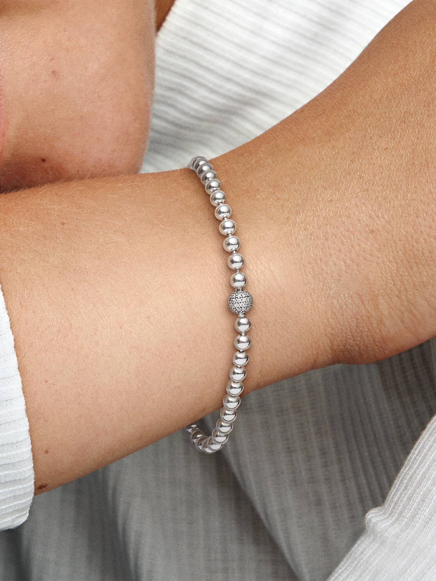 Pulseira Beads & Pavé