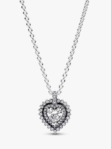 Colar Sparkling Heart Halo Pendant