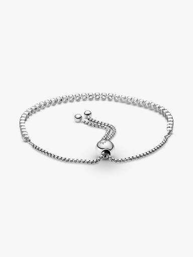 Pulseira Sparkling Strand PANDORA Rose