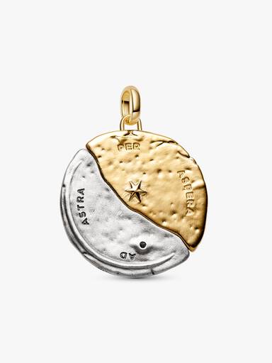 Conta Medalhão Grande Sol e Lua