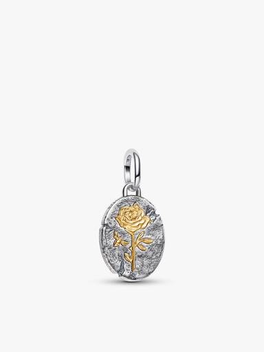 Conjunto de Presente Medalhão Rosa