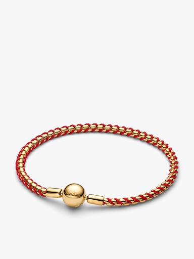 Conjunto de Pulseira Vidro Murano Vermelho e Cavalo de Fogo