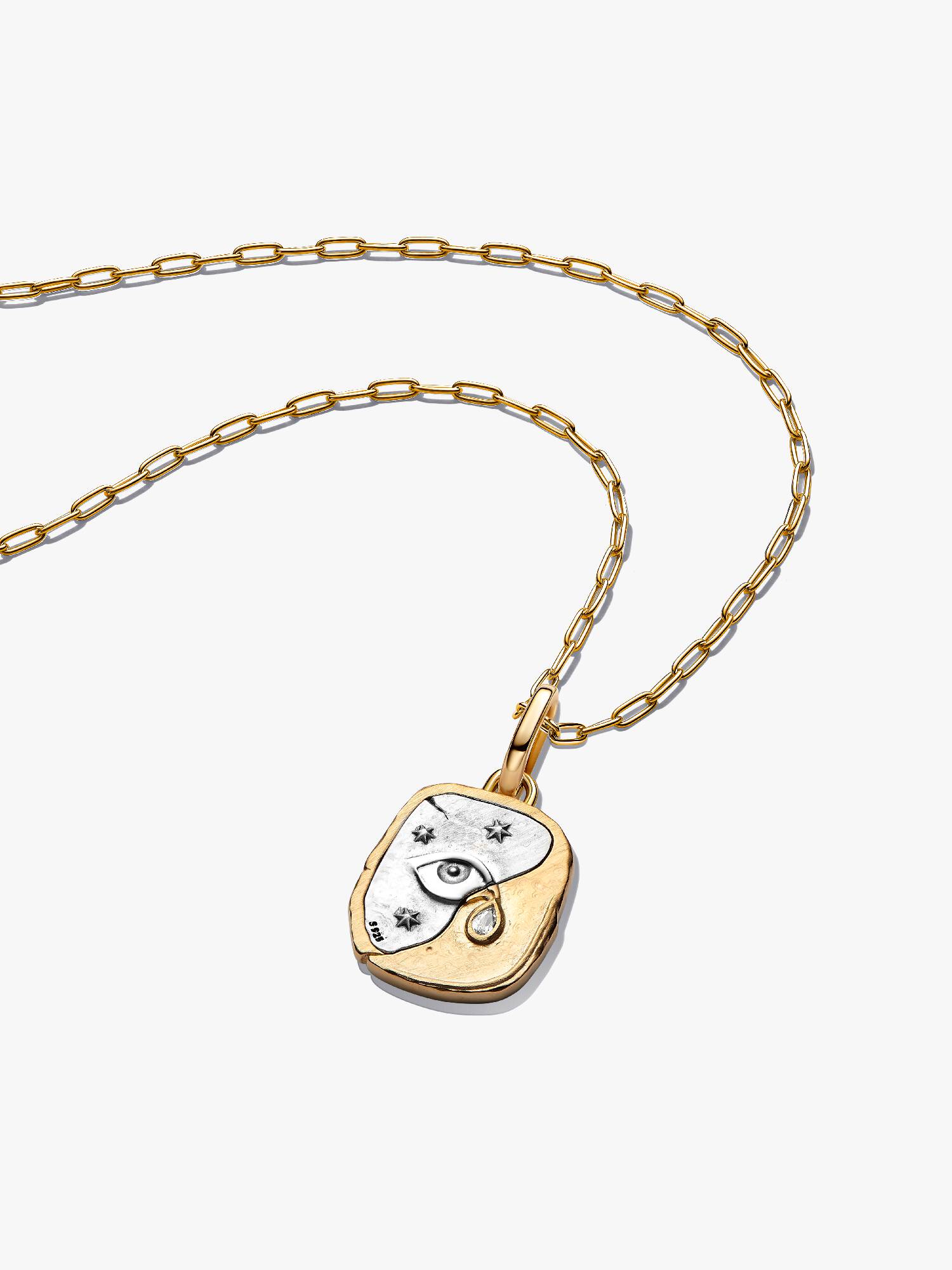 Conjunto de Presente Colar Medalhão Olho