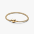 Pulseira de Malha Brilhante com Fecho Coração Pulseira de Malha Brilhante com Fecho Coração