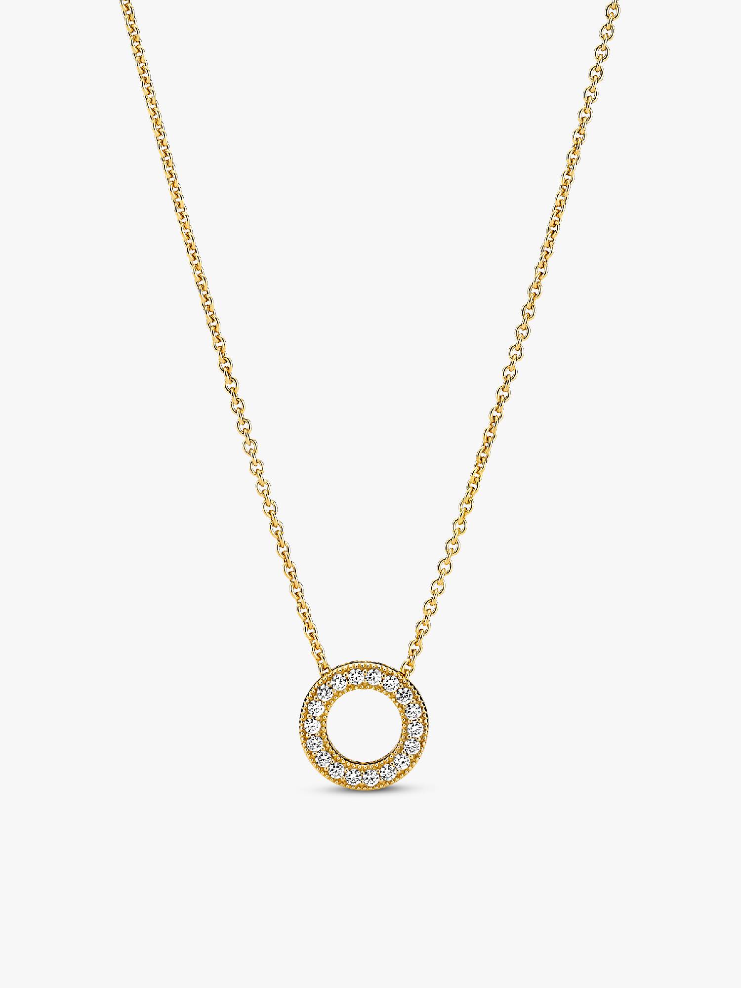 Colar Pandora Logo Pavé Circle