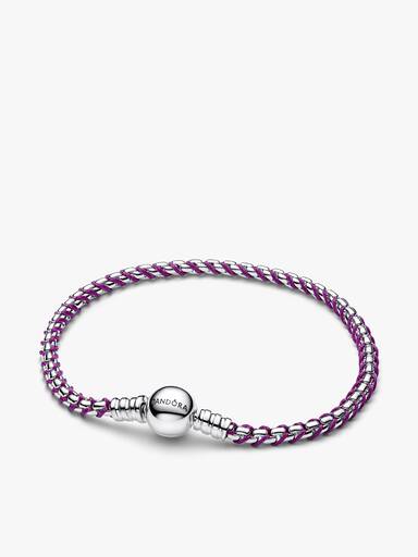 Conjunto de Presente Pulseira Coração Roxo e Borboleta