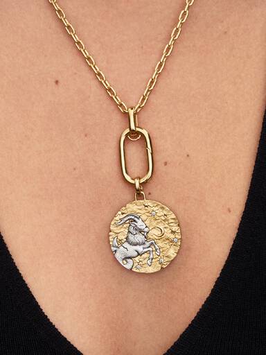Conta Medalhão Grande Zodíaco Capricórnio