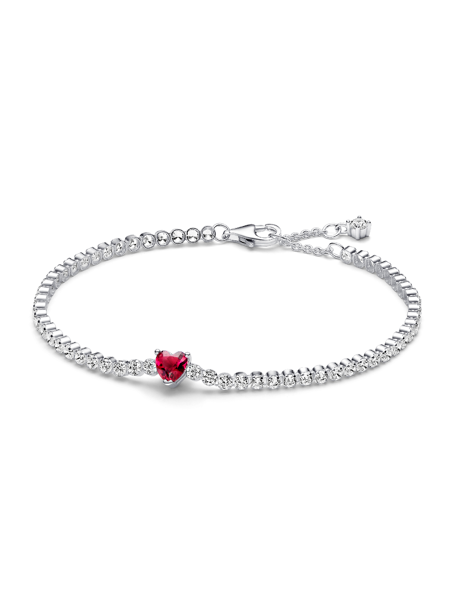 Pulseira de malha Coração Brilhante