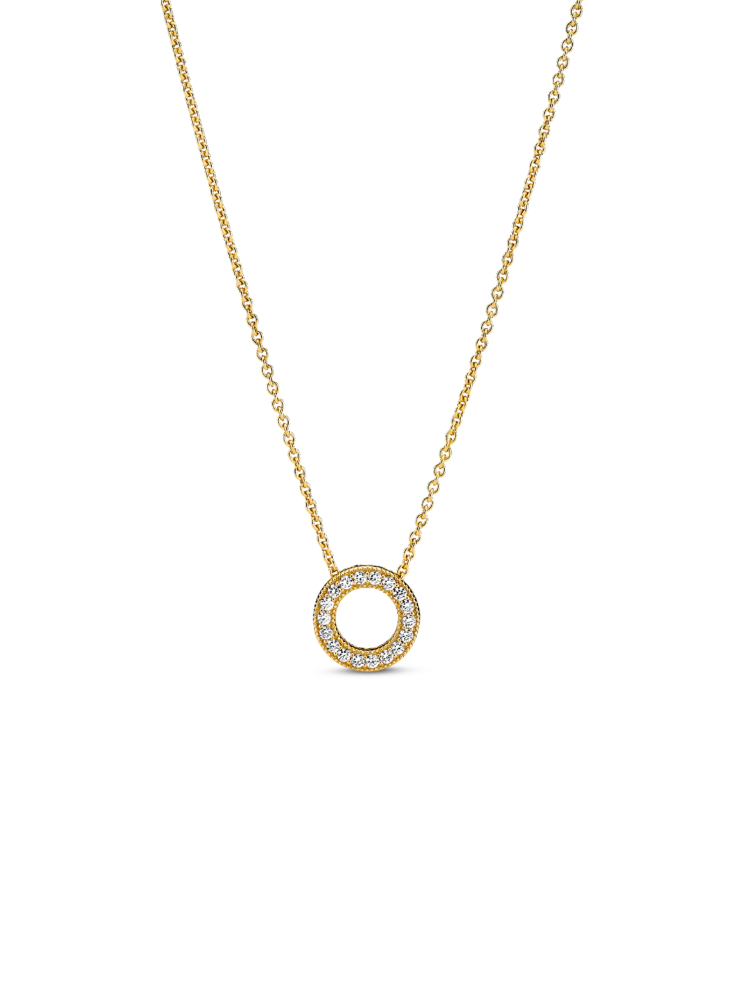 Colar Pandora Logo Pavé Circle