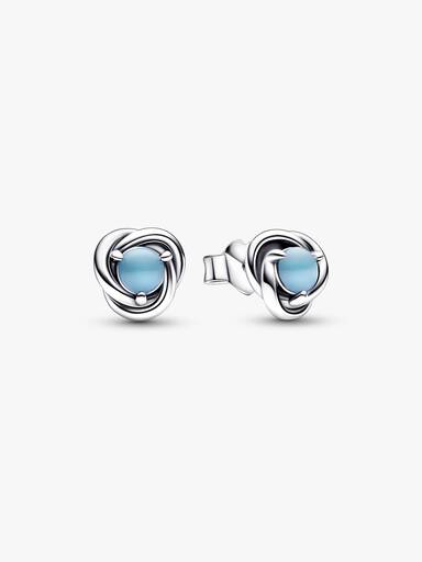 Brincos Eternity Circle Turquesa