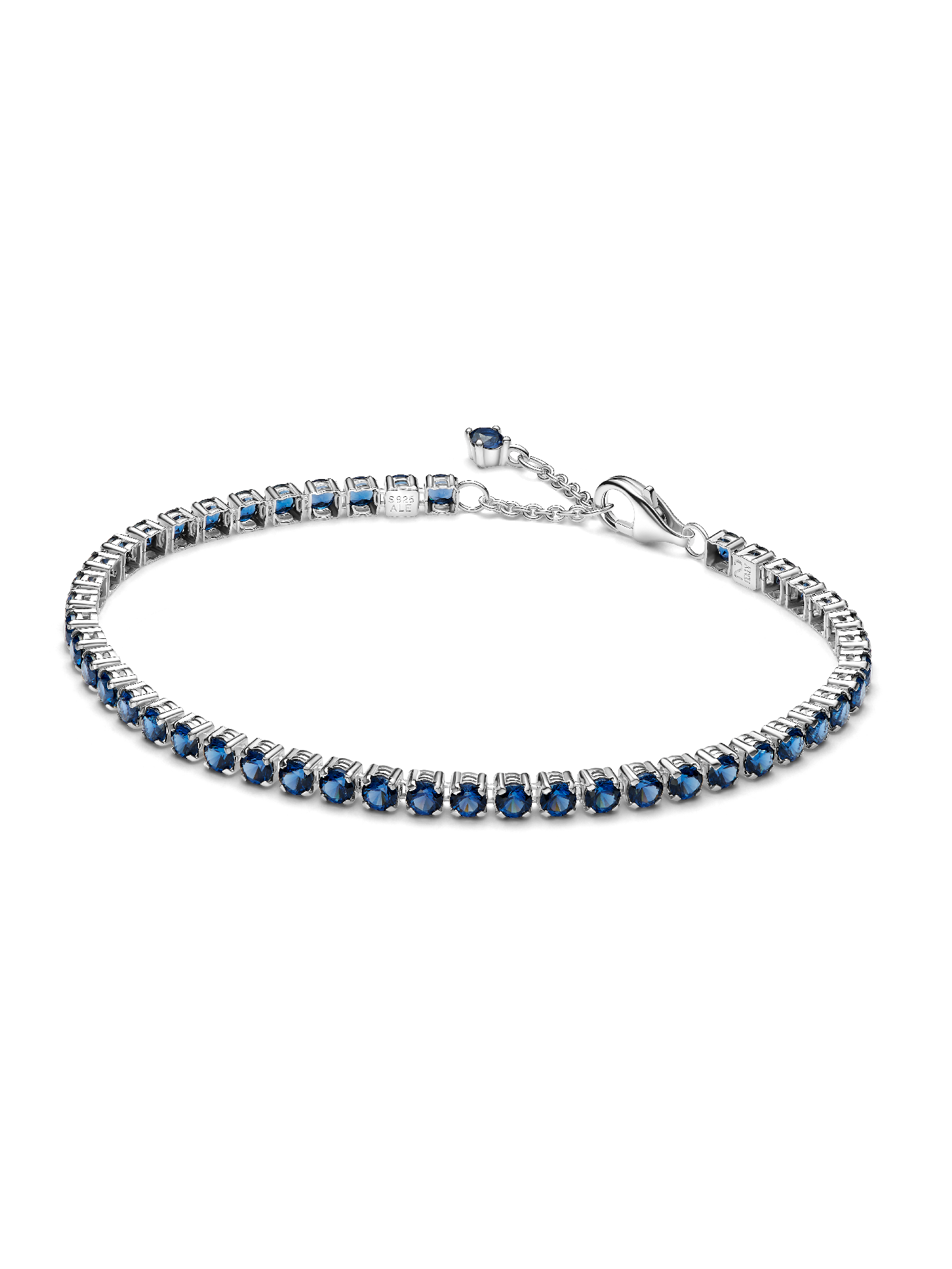 Pulseira de Ténis Azul Cintilante
