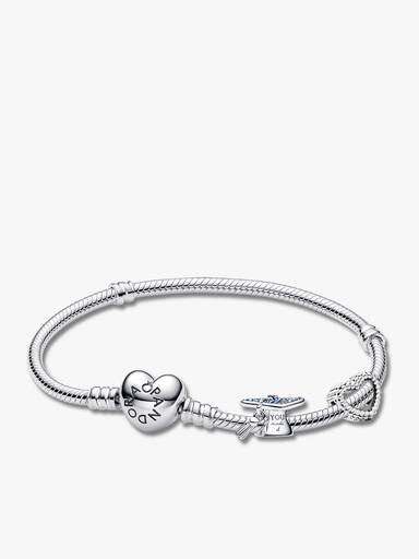 Conjunto de Presente Pulseira Coração Moments e Charms Graduação & Coração