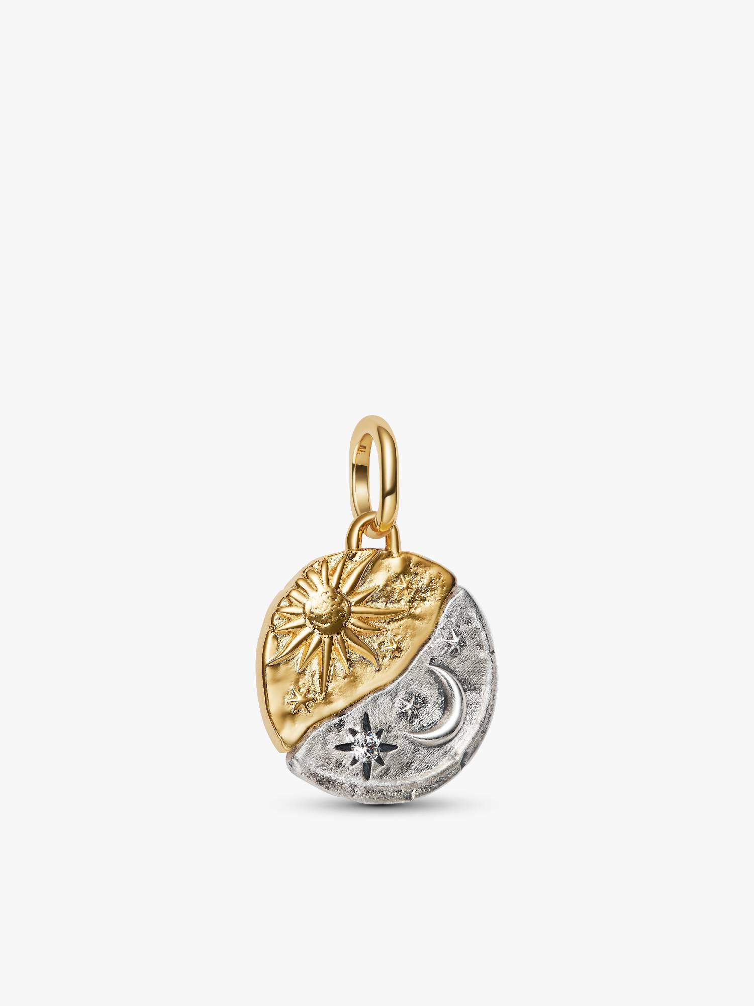 Conta Medalhão Sol e Lua