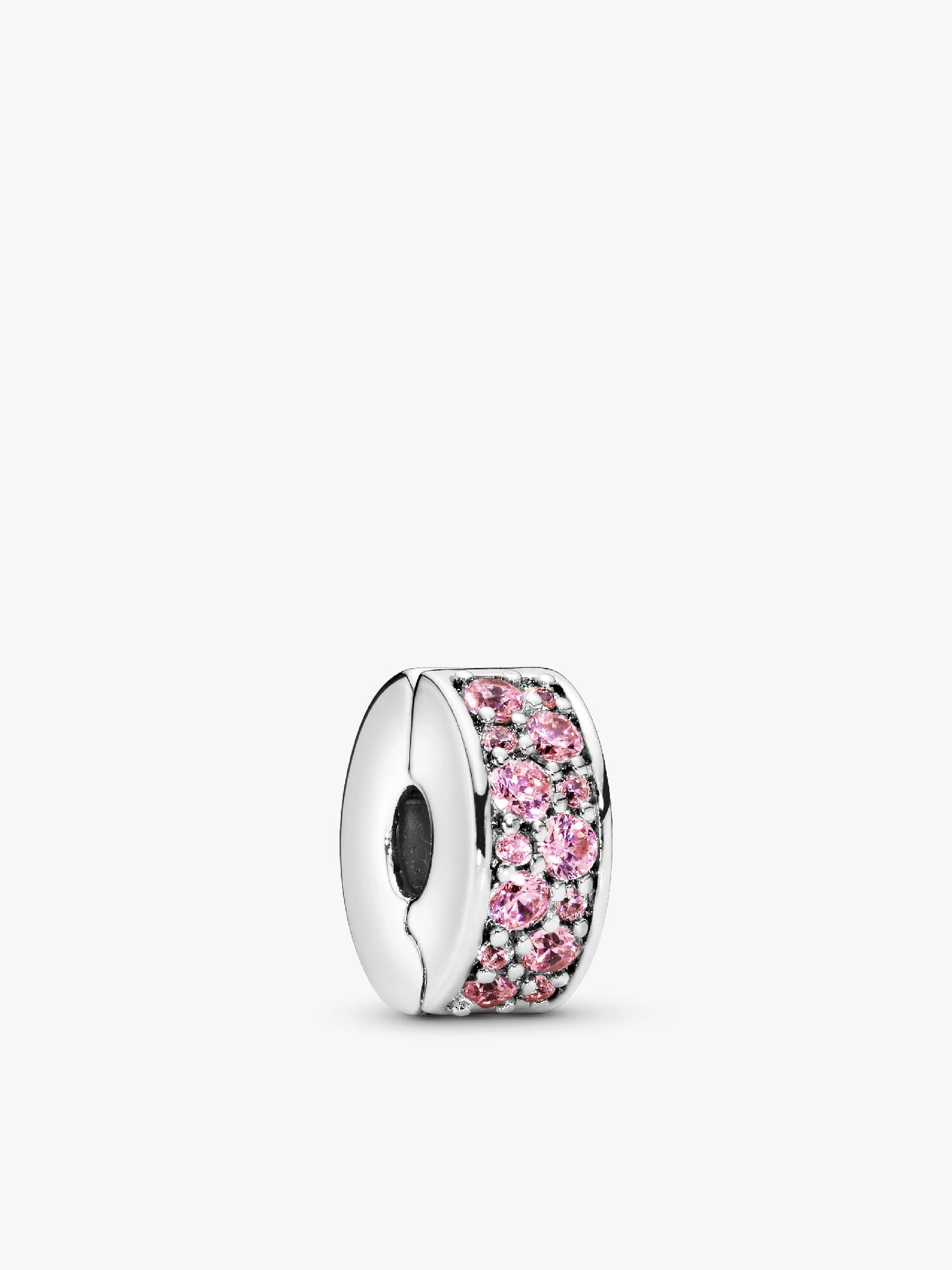 Clip Pavé Cor-de-Rosa Pandora Rose