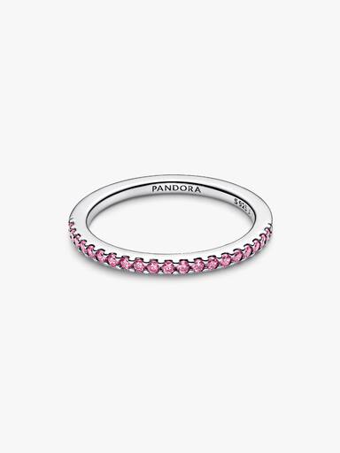 Anel Aro Rosa Brilhante