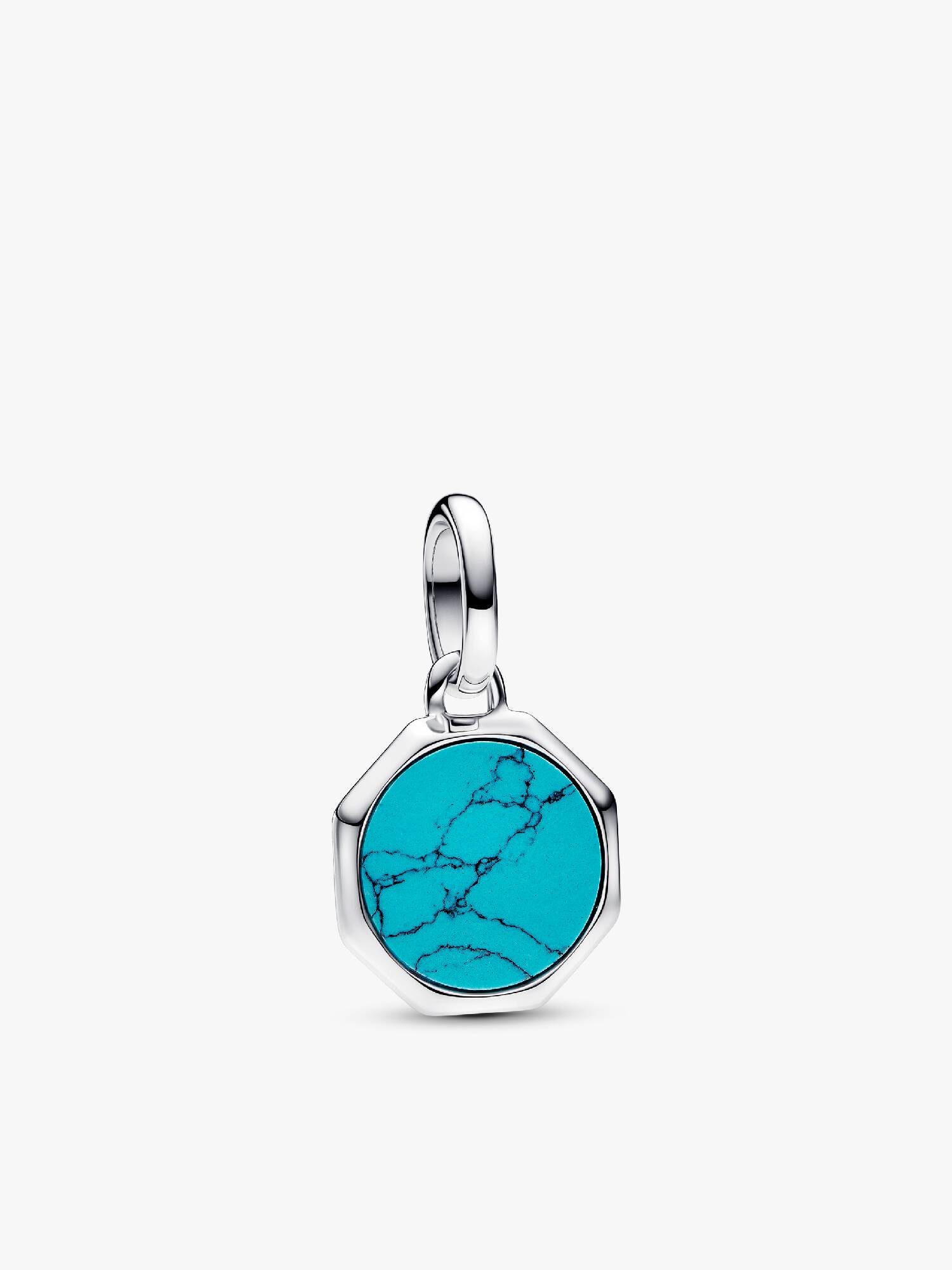 Mini Medalhão Turquesa Gravável