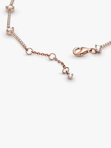 Pulseira Pavé Bars, Pandora Rose