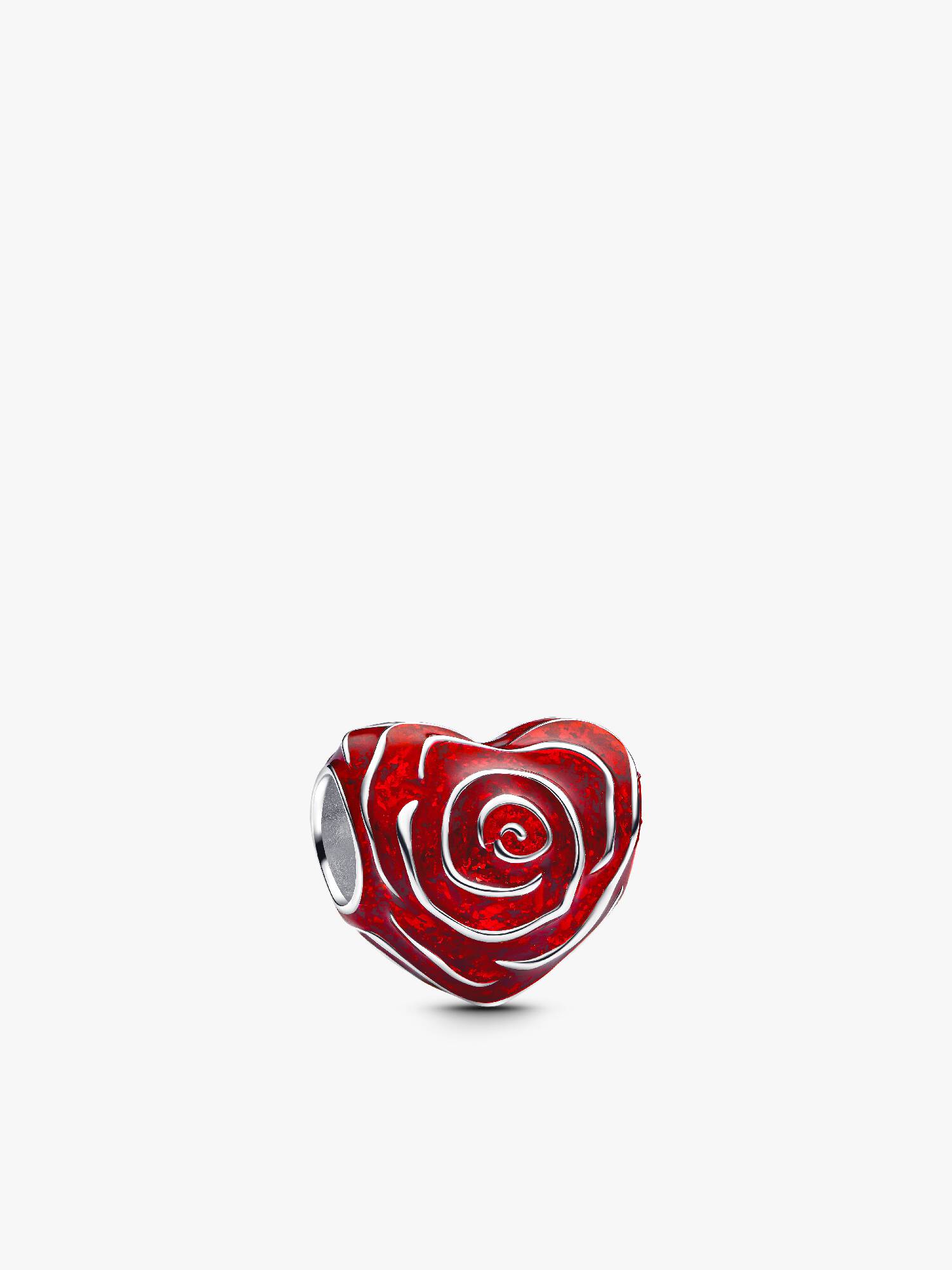 Conta Coração Rosa