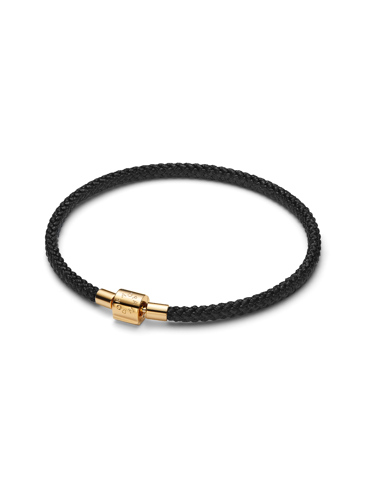 Pulseira Cordão Preto Brilhante