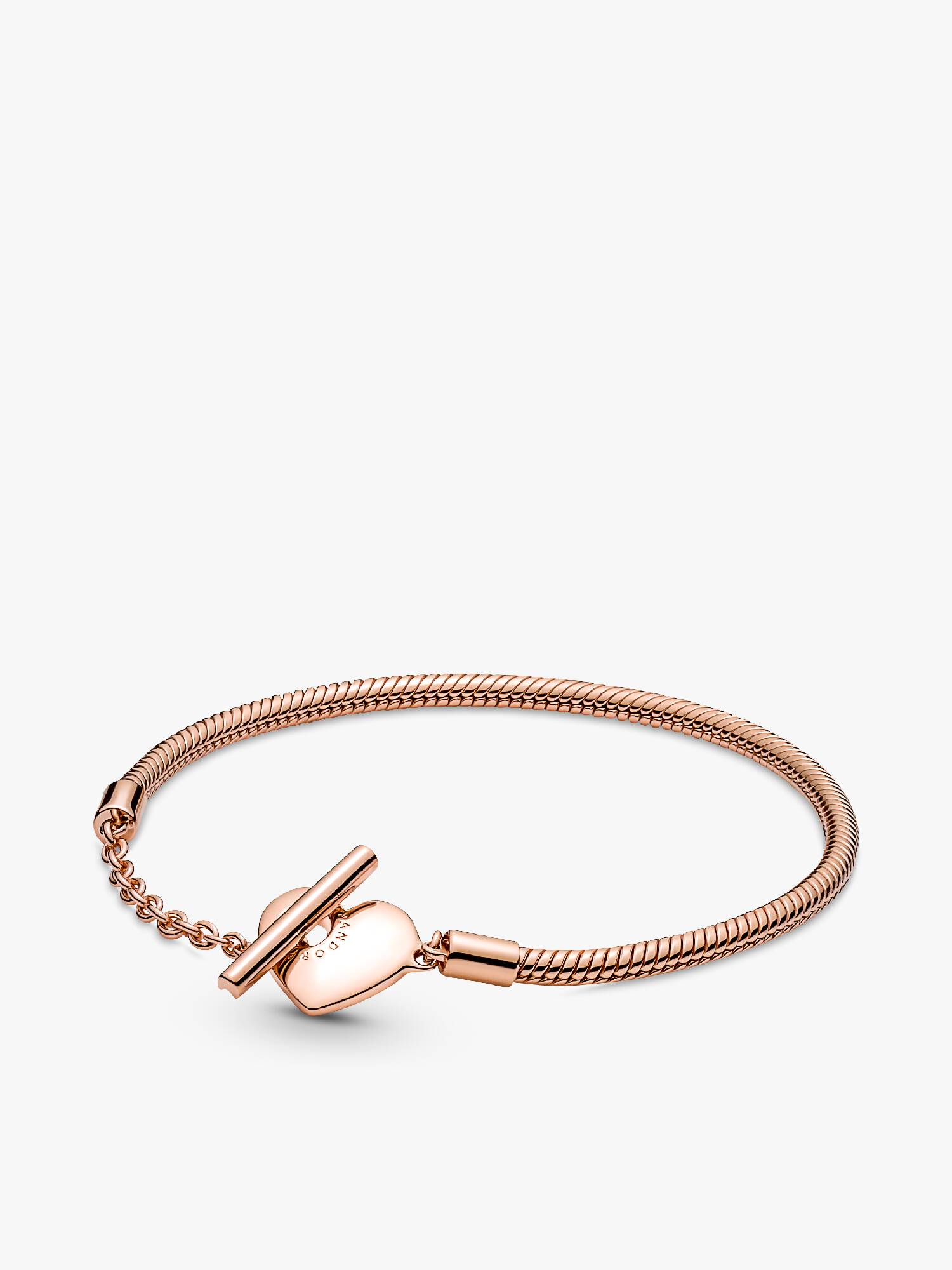 Pulseira com fecho com coração em T