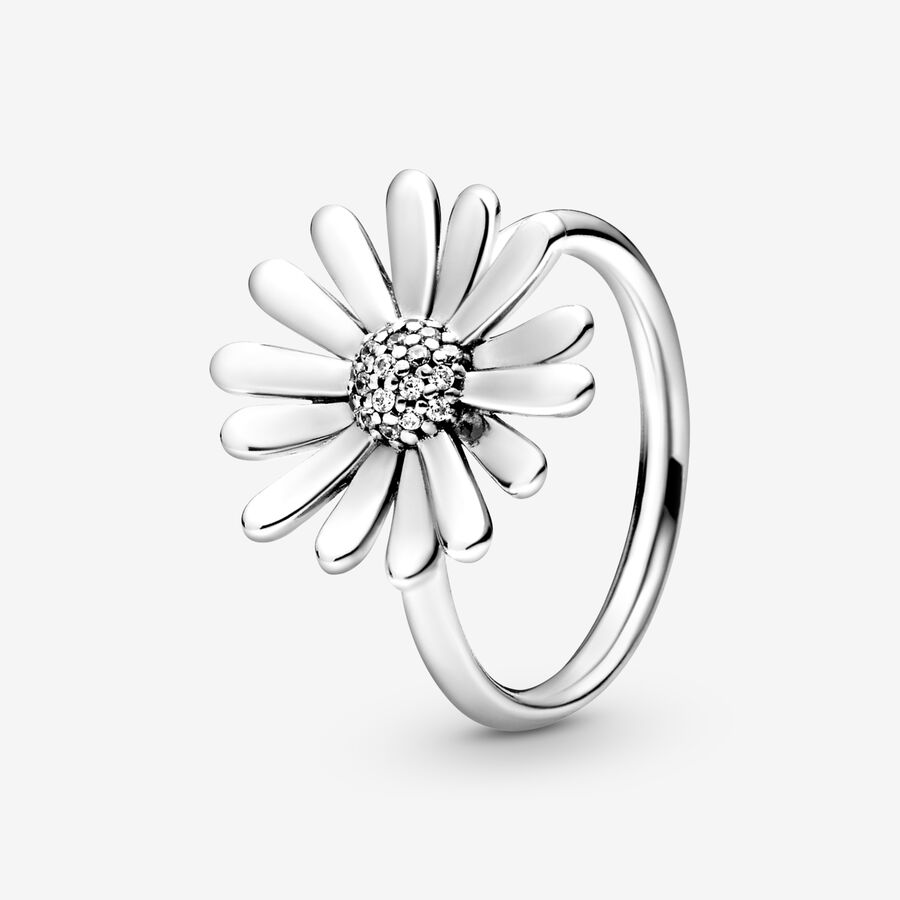 Anel Pavé Daisy Flower Statement image number 0