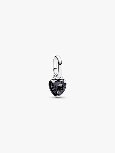 Mini-Conta Pendente Coração Chakra Preto Pandora ME