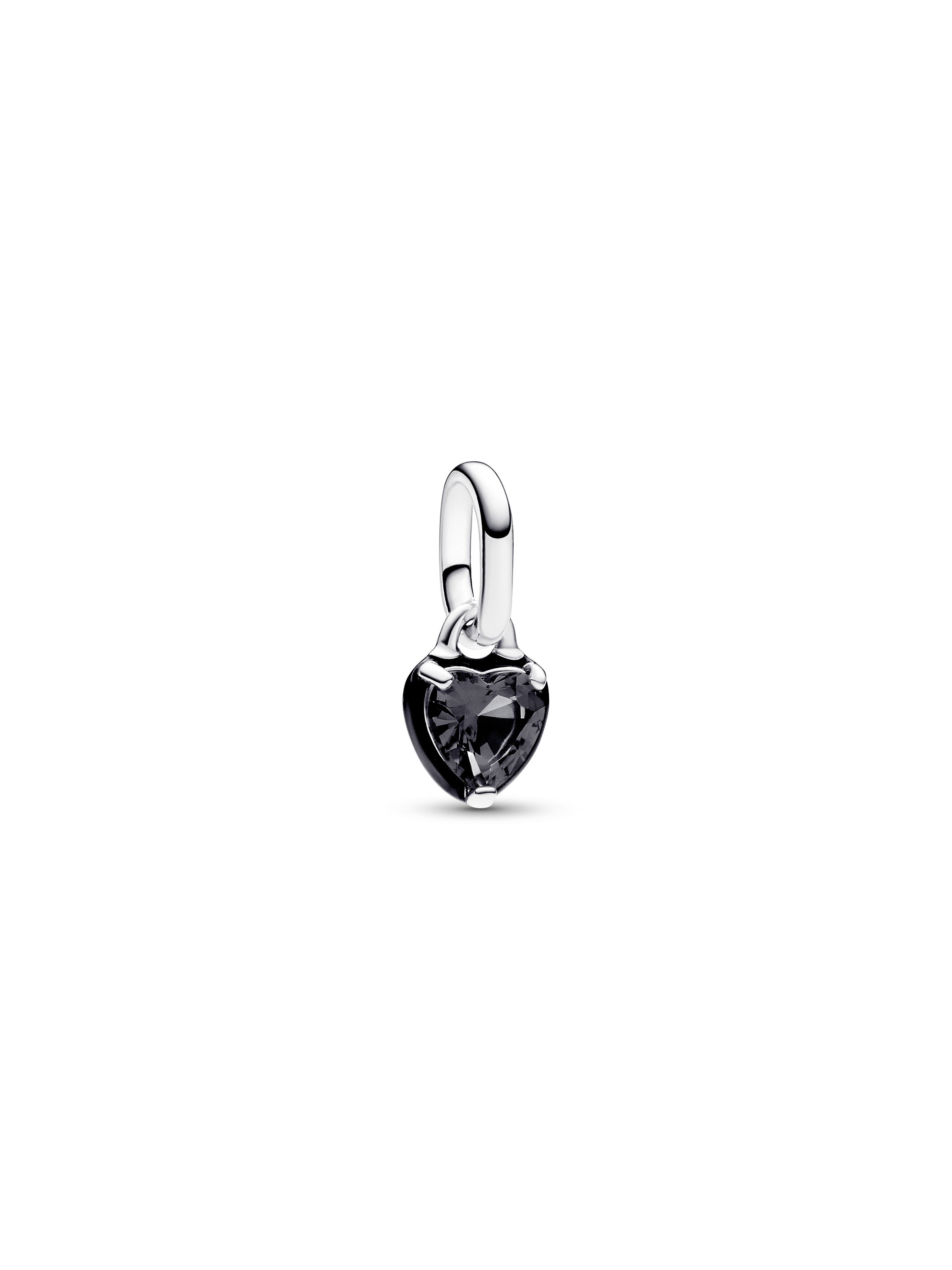 Mini-Conta Pendente Coração Chakra Preto Pandora ME