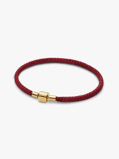 Pulseira Cordão Vermelho Brilhante