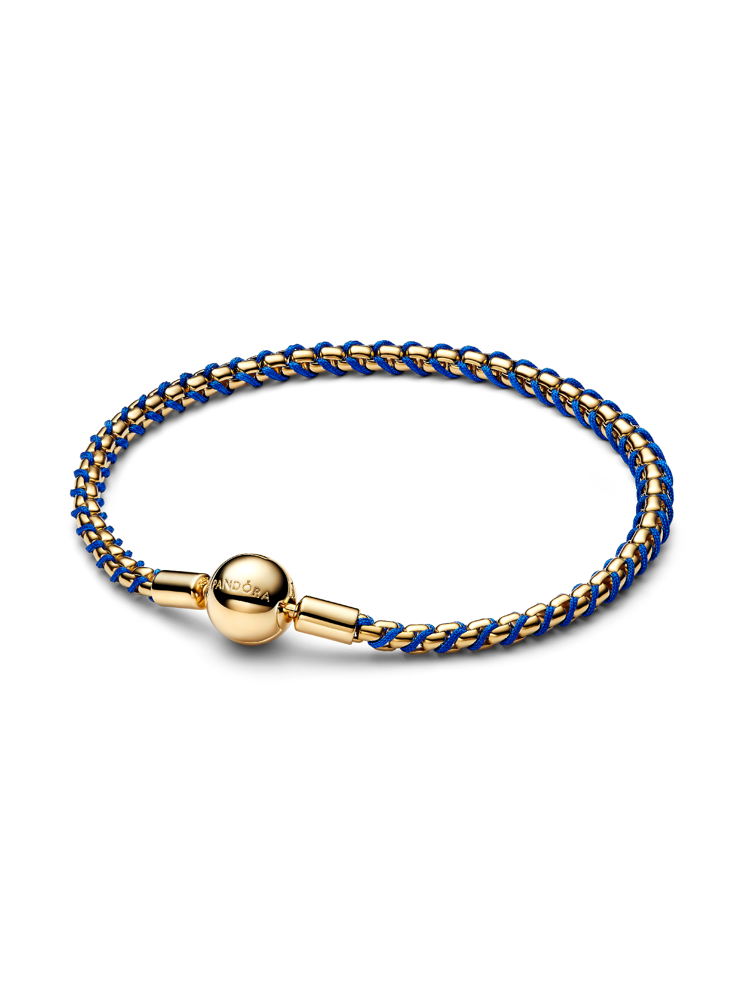 Pulseira Corrente Caixa Cordão Azul
