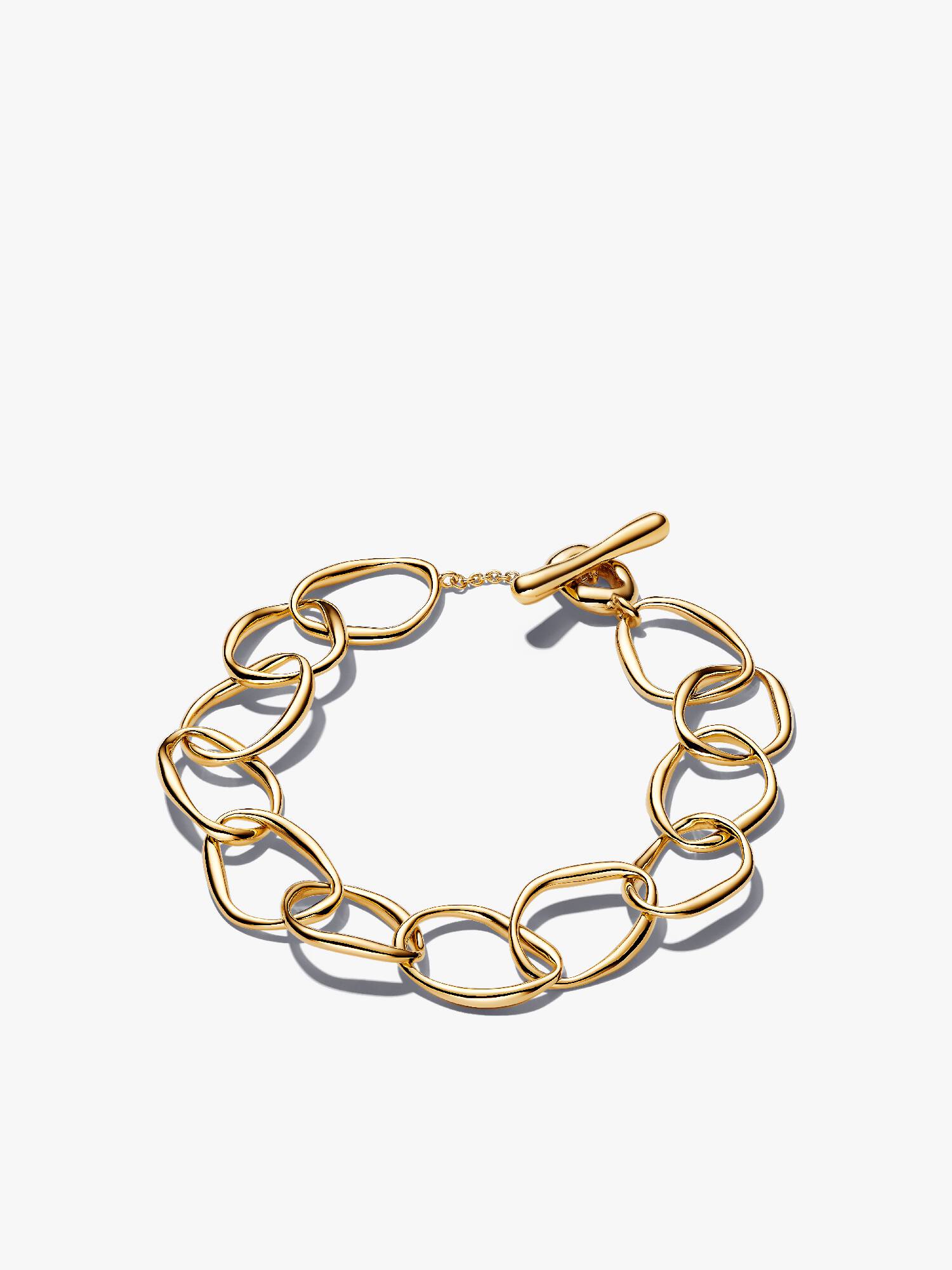 Pulseira de Elos com Forma Orgânica
