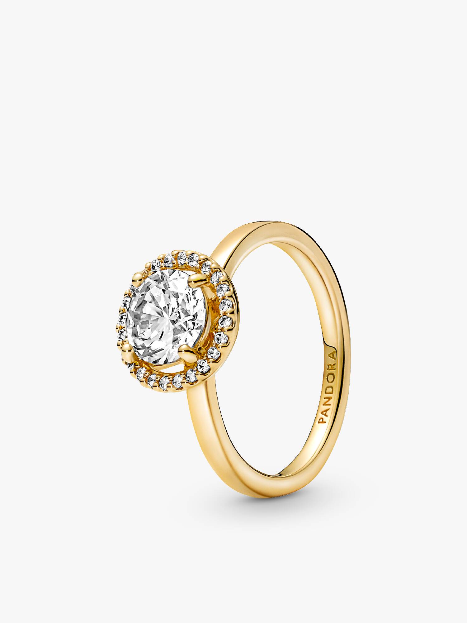 Anel Sparkling Round Halo