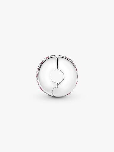 Clip Pavé Cor-de-Rosa Pandora Rose