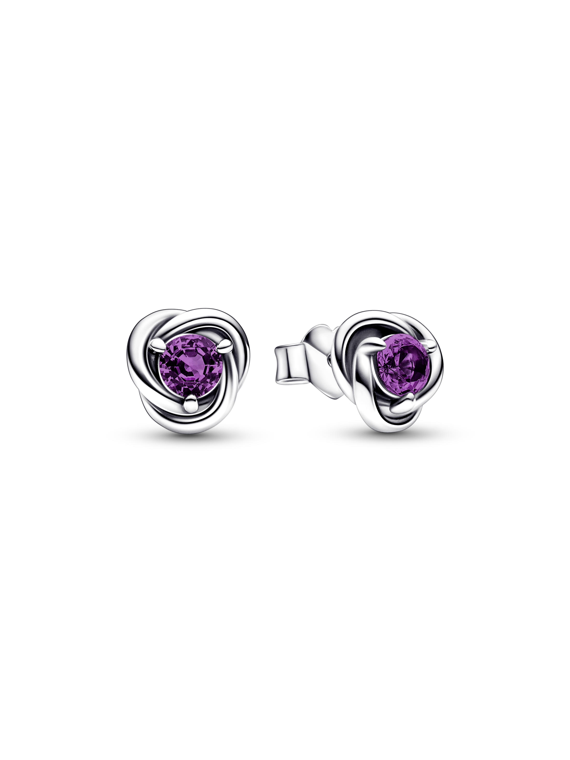 Brincos Eternity Circle Roxo