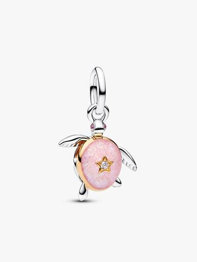 Conta Pingente Tartaruga Marinha Rosa Pandora Club 2026