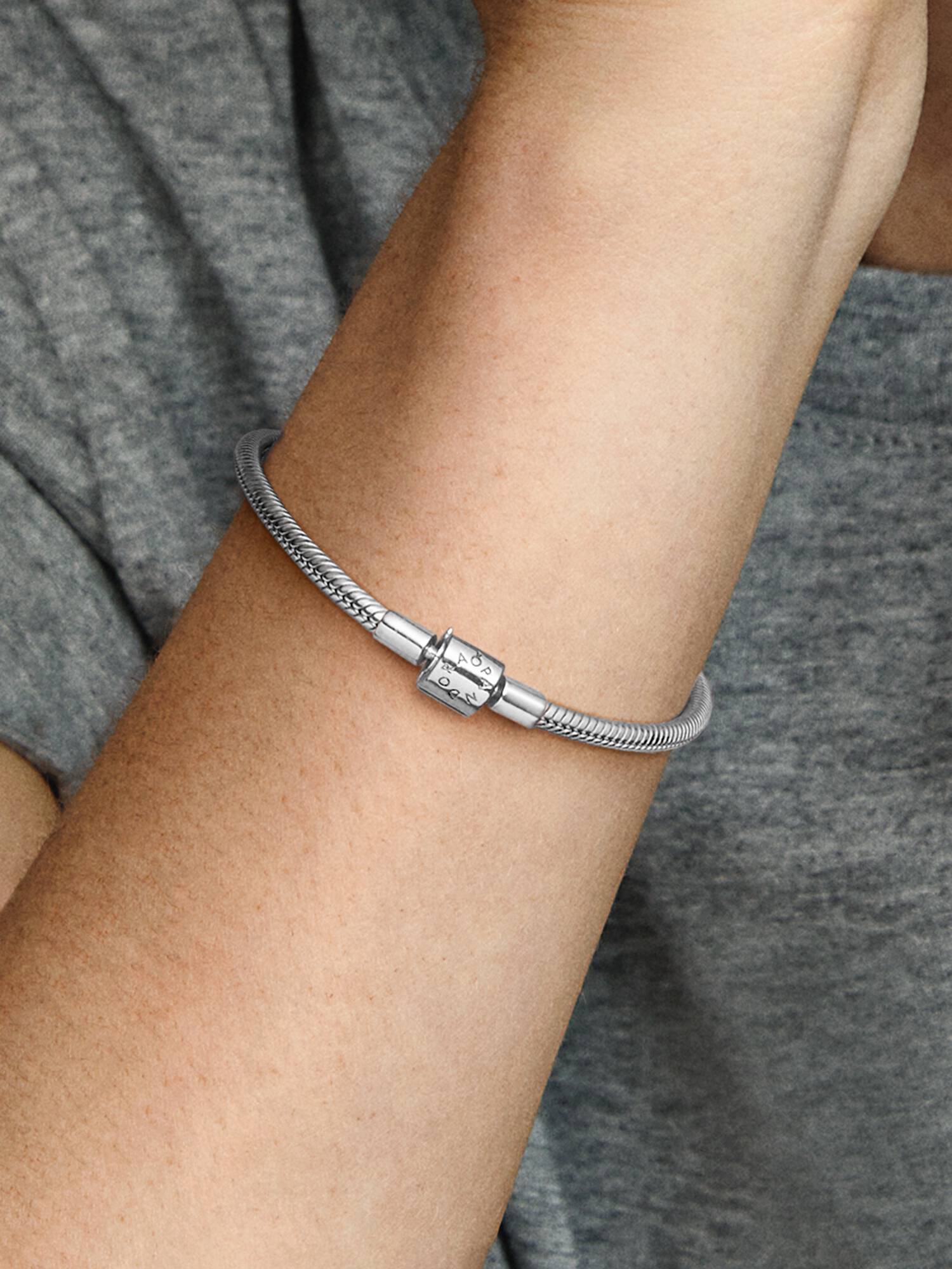 Pulseira Malha Snake Fecho Barril