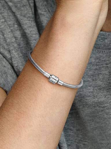 Pulseira Malha Snake Fecho Barril