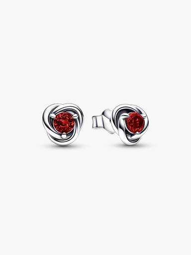 Brincos Eternity Circle encarnado