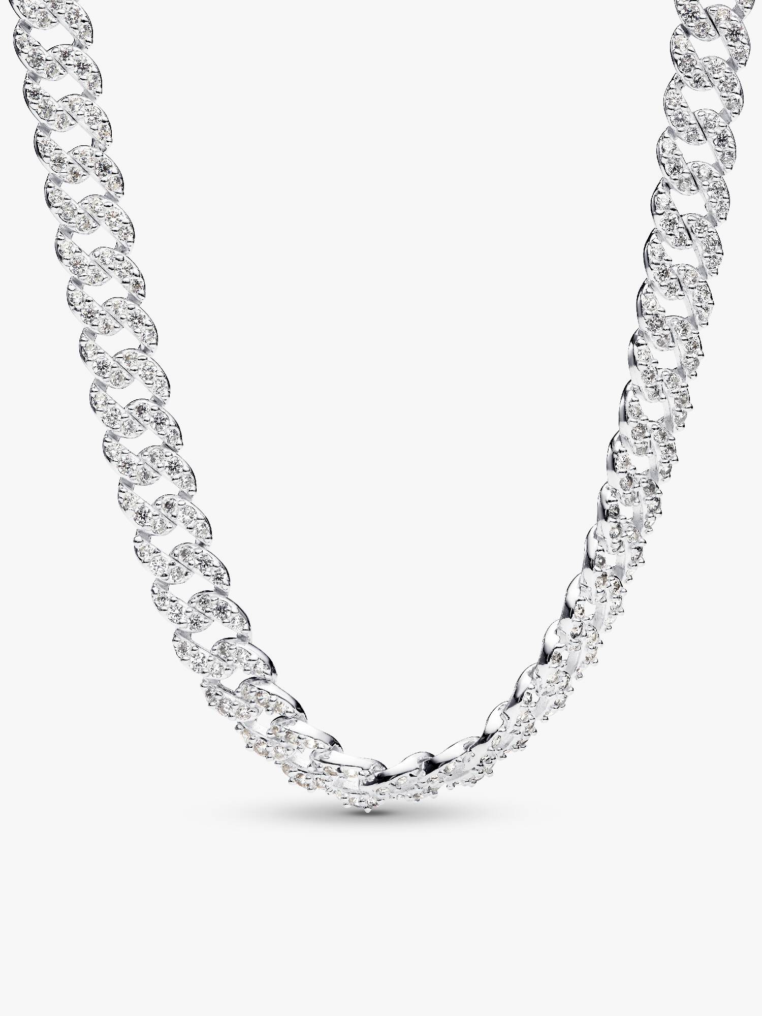 Colar de Corrente Cubana Pavé
