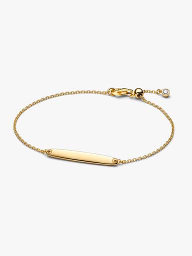 Pulseira de Corrente com Barra Gravável