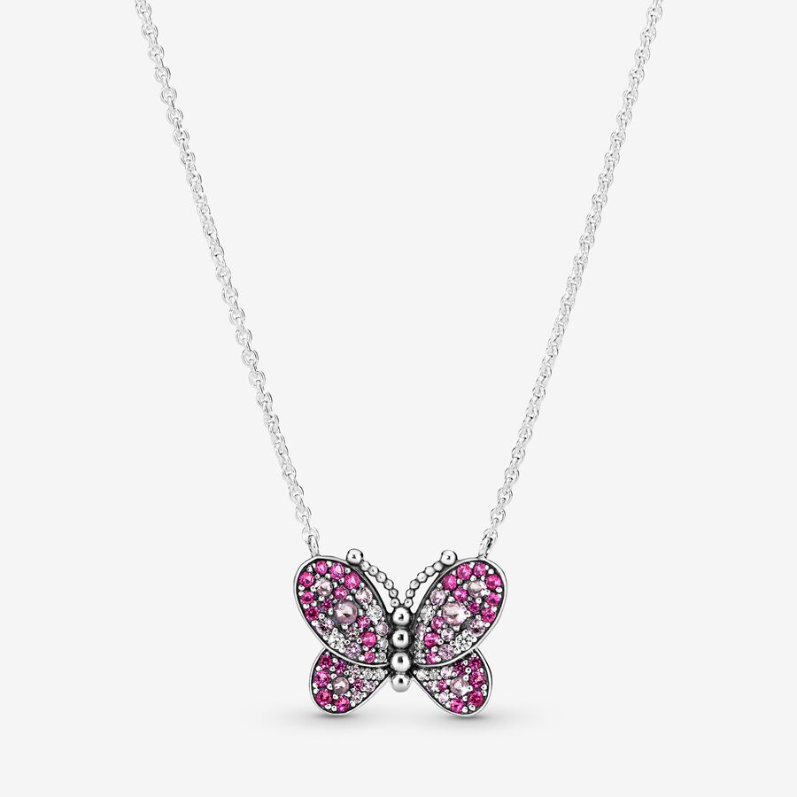Colar Dazzling Pink Butterfly image number 0