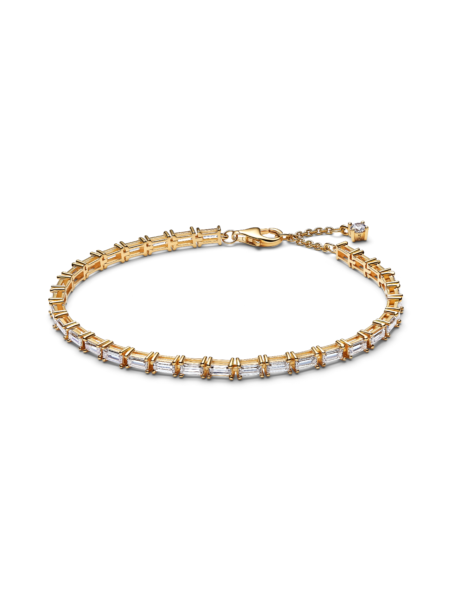 Pulseira de Ténis Baguette Cintilante