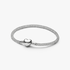 Pulseira de Malha Brilhante com Fecho Coração Pulseira de Malha Brilhante com Fecho Coração