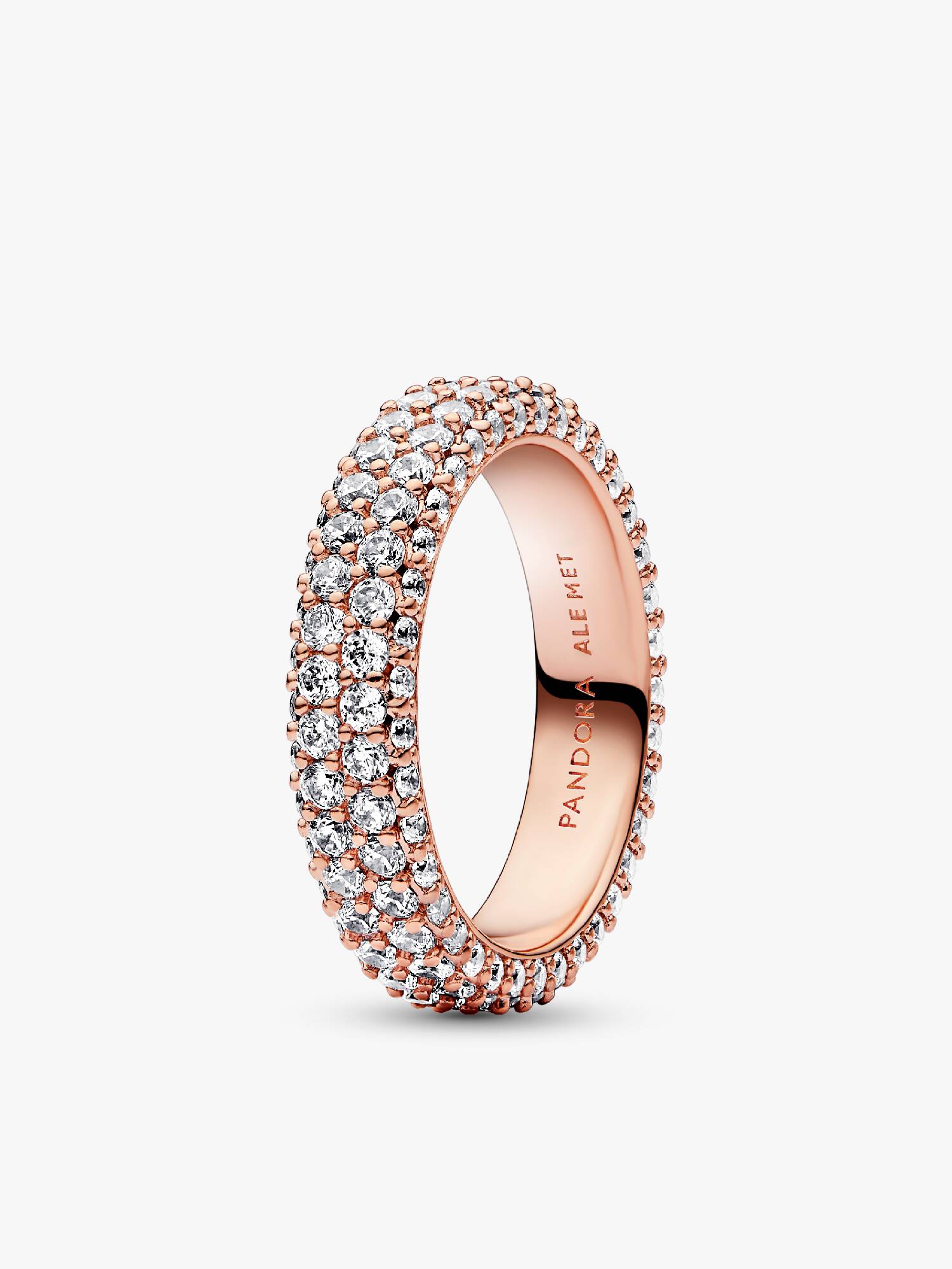 Anel Pandora Timeless Pavé duplo
