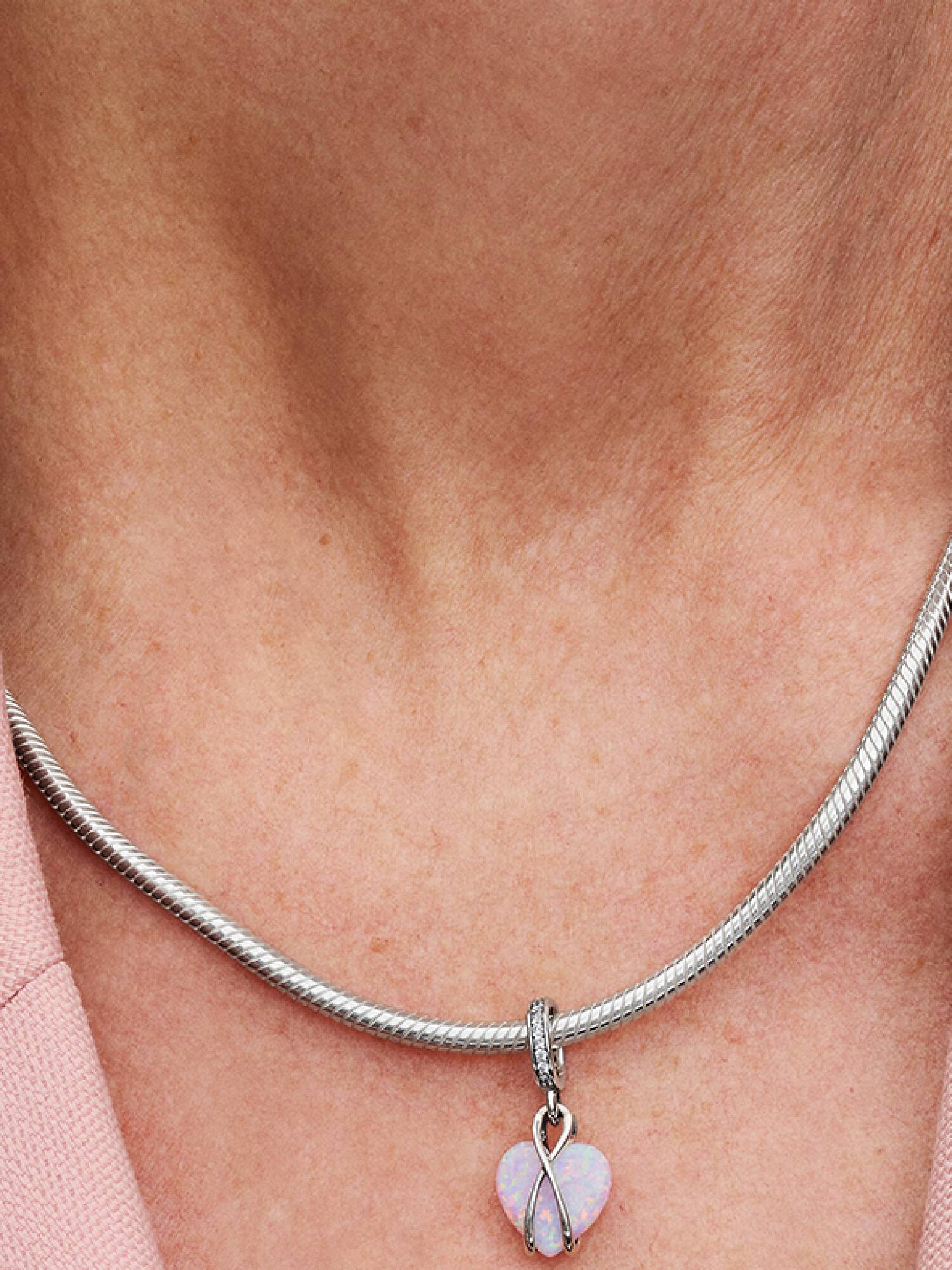 Conta Pendente Coração Opalescente Mum
