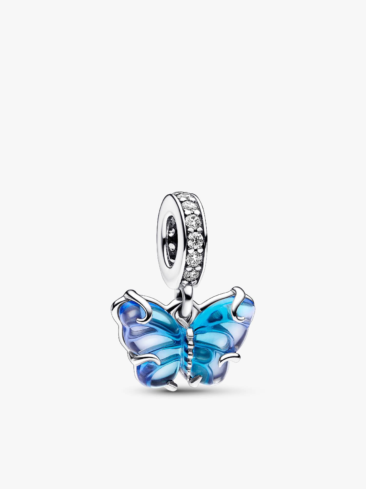 Conta Pendente Murano Borboleta Azul