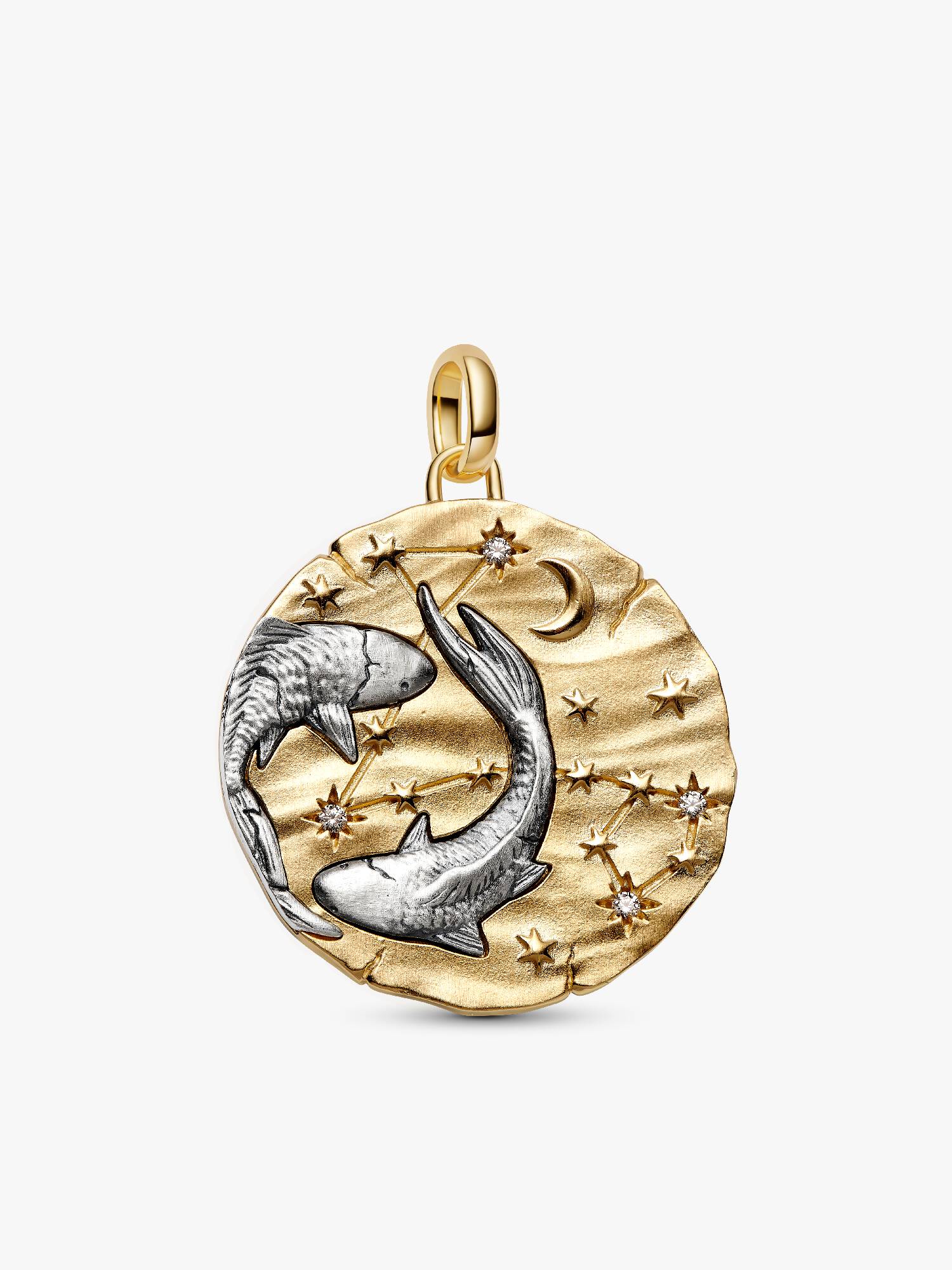 Conta Medalhão Grande Zodíaco Peixes