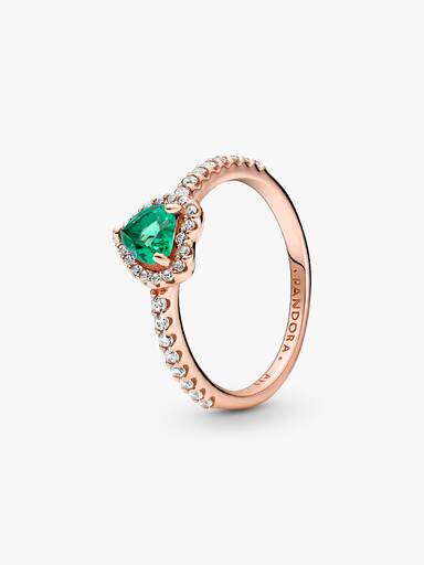 Anel Sparkling Elevated Heart