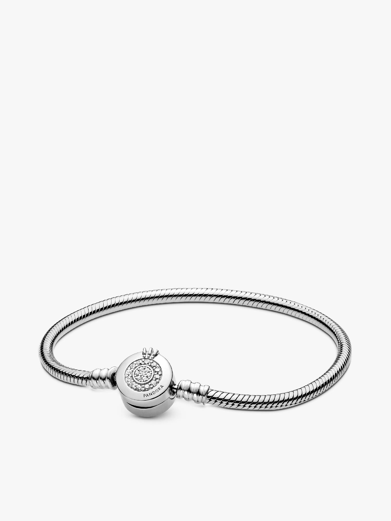 Pulseira Malha Snake "O" Coroado Brilhante
